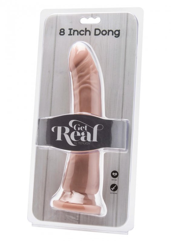Profilowane żylaste dildo z przyssawką sztuczny penis 20 cm
