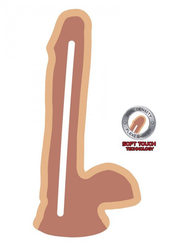 Realistyczne żylaste dildo z jądrami na przyssawce 15 cm