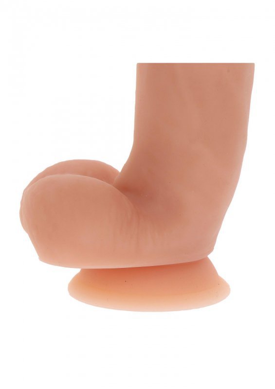 Realistyczne dildo na przyssawce z jądrami 17 cm