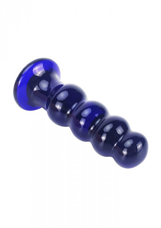 The radiant glass buttplug blue