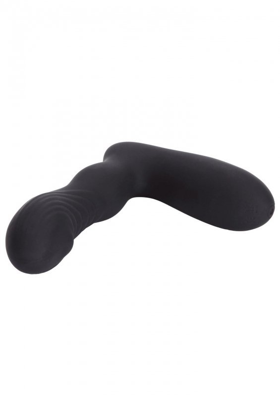 Wibrujący stymulator prostaty korek plug masażer krocza czarny