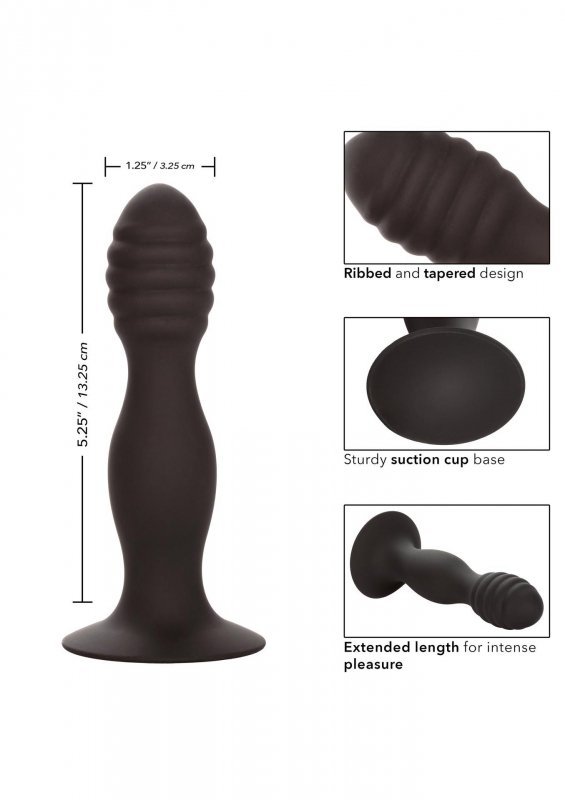 Ribbed anal stud
