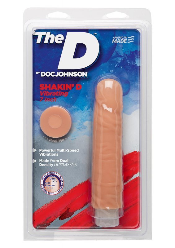Naturalne wibrujące dildo cyber skóra 17,8 cm