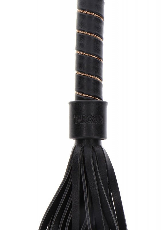 Pejcz do bdsm Studded Whip Black