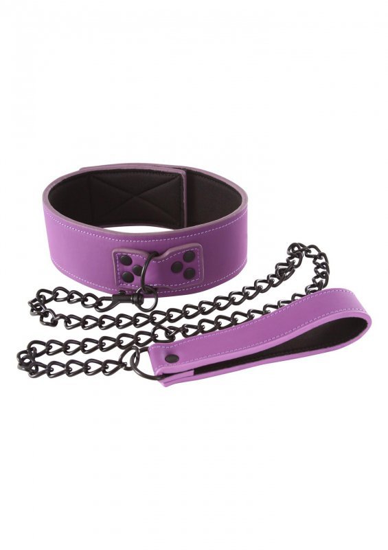 Wiązania Lust bondage collar purple