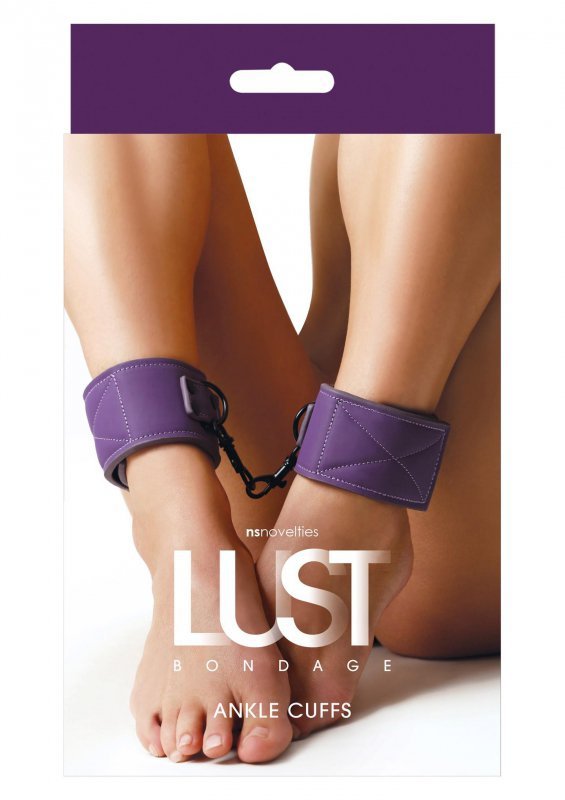 Kajdanki Lust bondage ankle cuffs purple