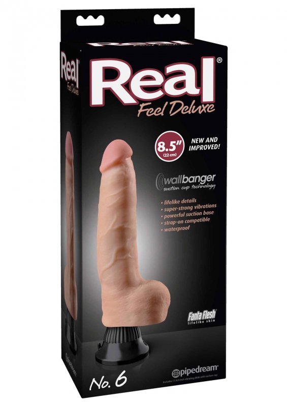 Realistyczne dildo wibrujące na przyssawce żylaste 21,5 cm