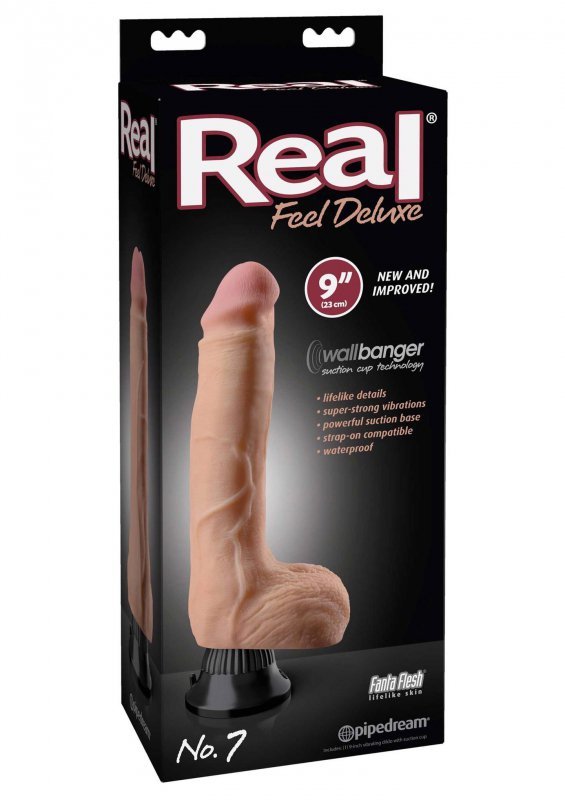 Realistyczne dildo wibrujące na przyssawce żylaste 23 cm