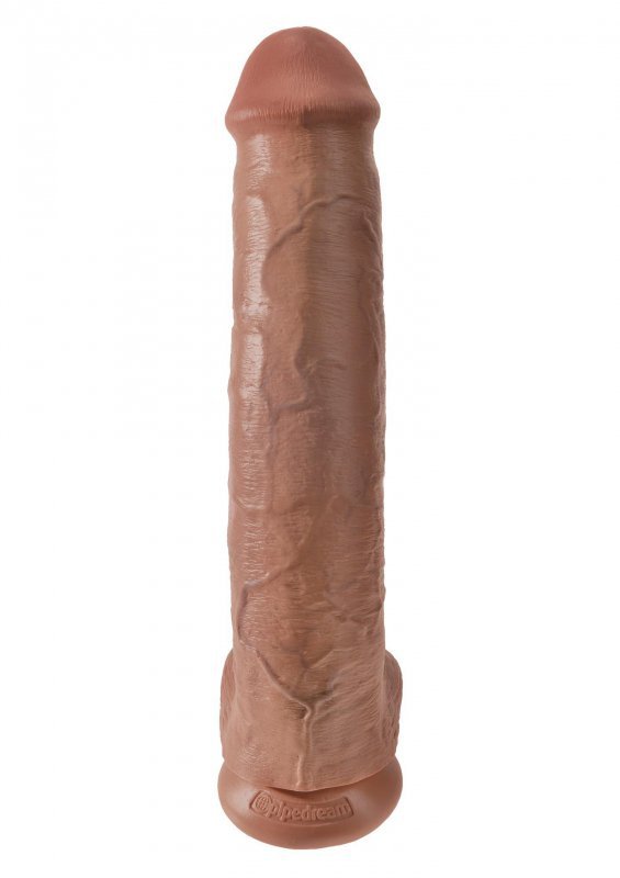 Ogromne dildo z jądrami realistyczne 38 cm