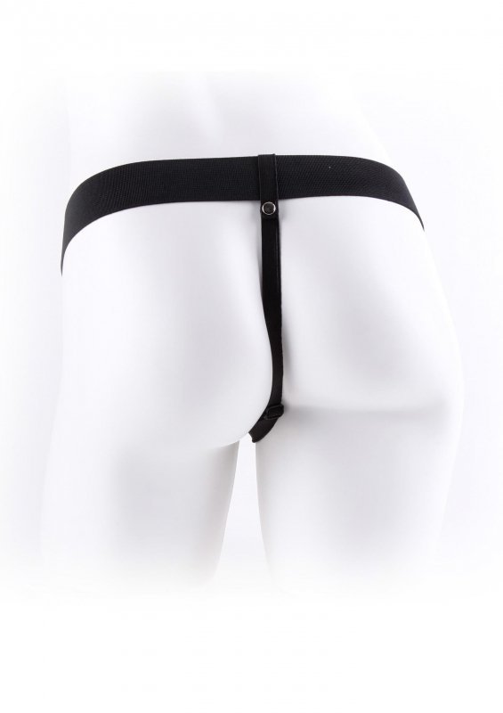 Realistyczna proteza penisa żylasta nakładka z jądrami strap on 17,8 cm