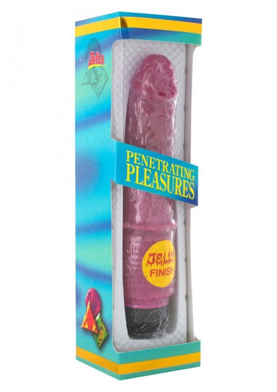 Realistyczny żelowy wibrator sex masażer fioletowy 20 cm