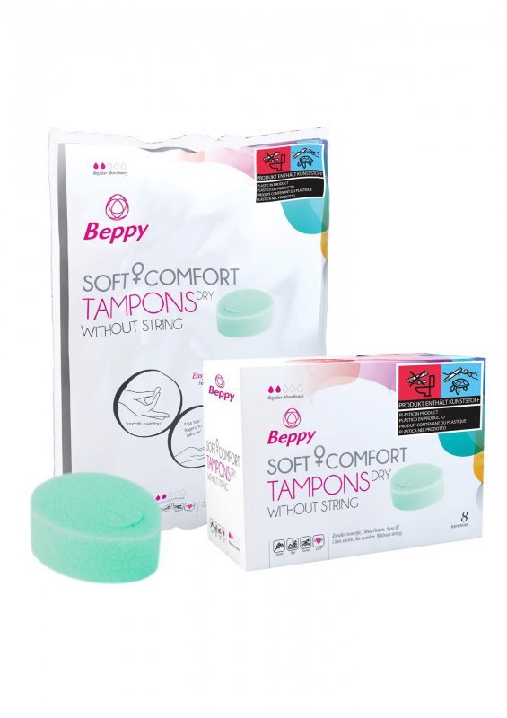 Tampony Beppy Soft &amp; Comfort Dry Natural bez sznurka 8 szt.