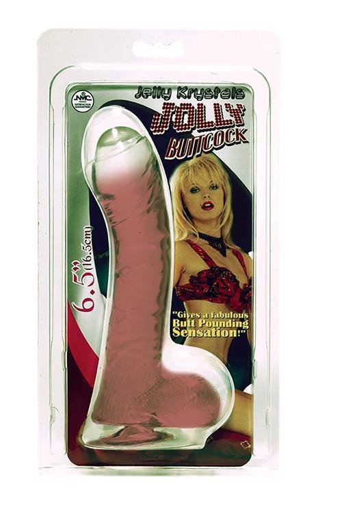Elegancki penis dildo na przyssawce 16,5 cm