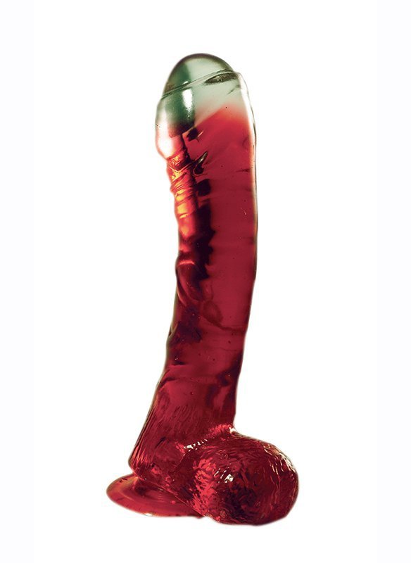 Elegancki penis dildo na przyssawce 16,5 cm