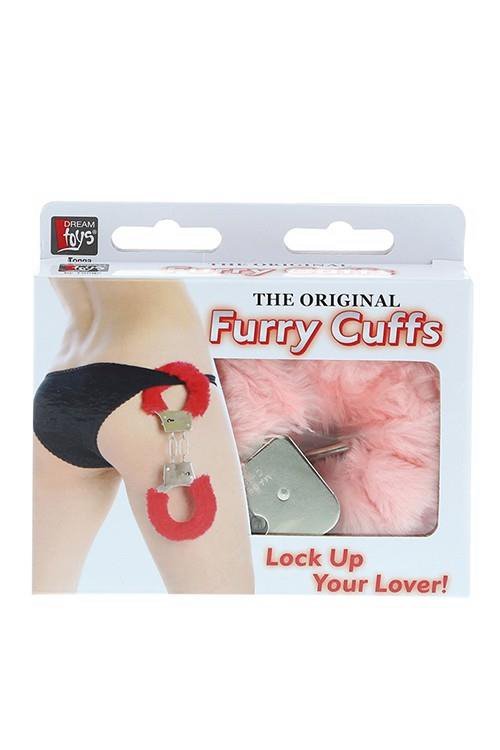 Kajdanki metal handcuff with plush pink