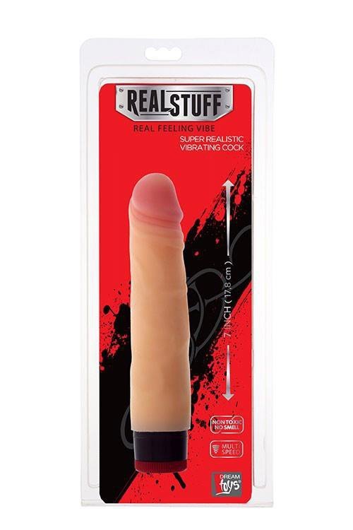 Realistyczny wibrator jak prawdziwy penis 17,8 cm