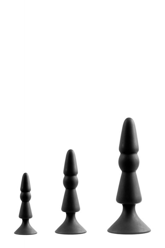 Zestaw Menzstuff 3-piece anal cone set black