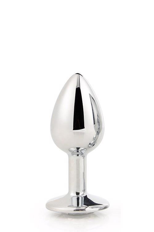 Gleaming love silver plug small