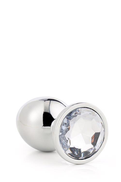 Gleaming love silver plug small