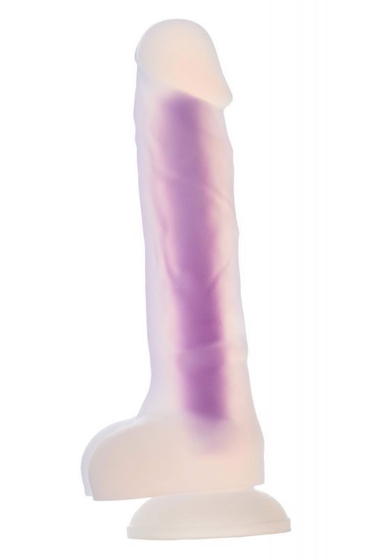 Radiant dildo świecące w ciemności średni rozmiar niebieskie