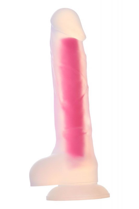 Radiant dildo świecące w ciemności duży rozmiar fioletowe