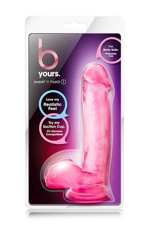 Żelowy penis na przyssawce dildo 18 cm