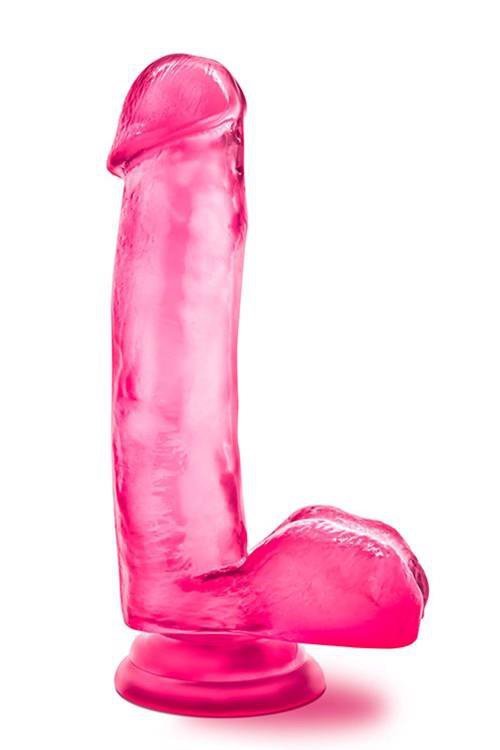 Żelowy penis na przyssawce dildo 18 cm