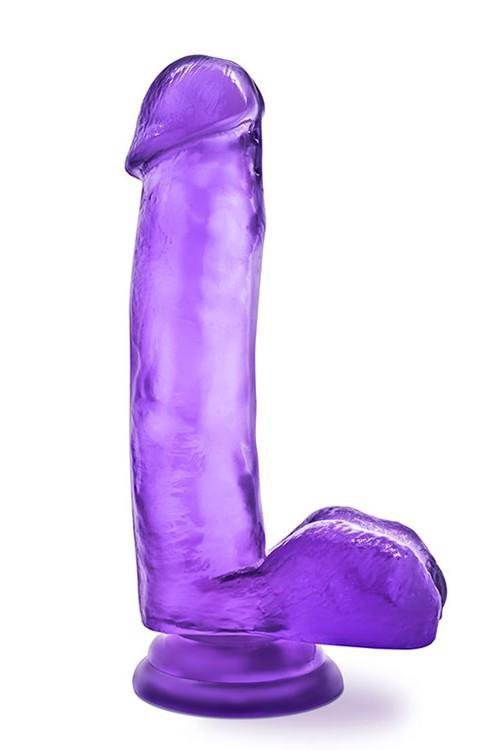 Żelowy penis na przyssawce dildo 18 cm