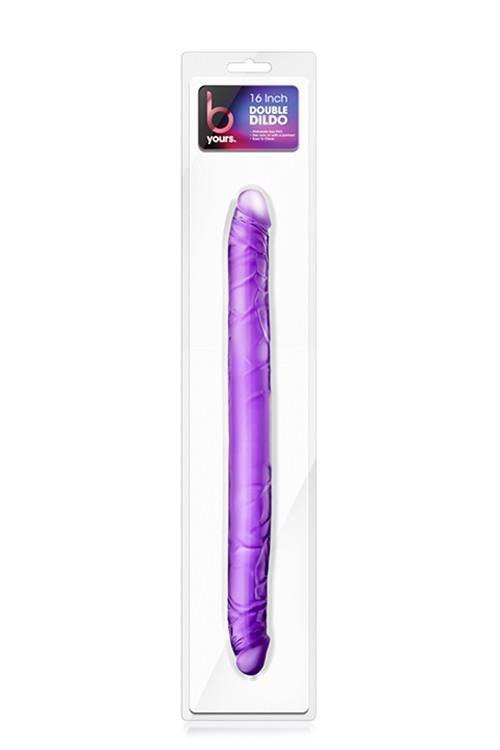 Żylaste dwustronne dildo dla par 42 cm