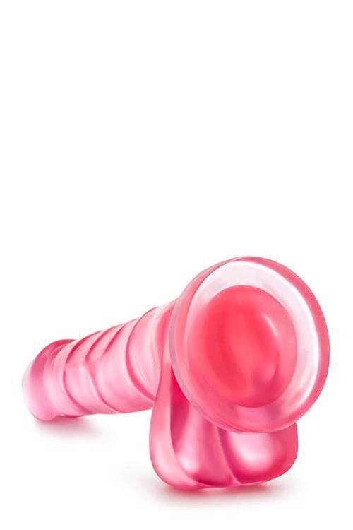 Twardy żelowy penis dildo na przyssawce 18 cm