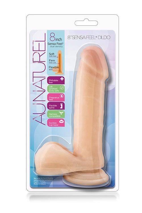 Realistyczny sztuczny penis dildo z jądrami przyssawka 20 cm