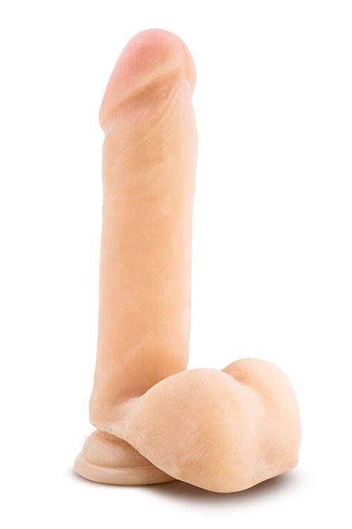 Realistyczny sztuczny penis dildo z jądrami przyssawka 20 cm