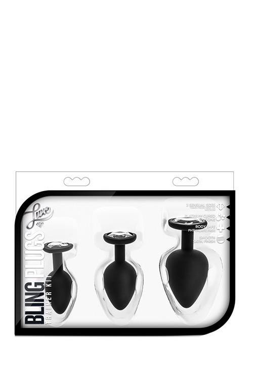 Luxe bling plugs training kit white gems