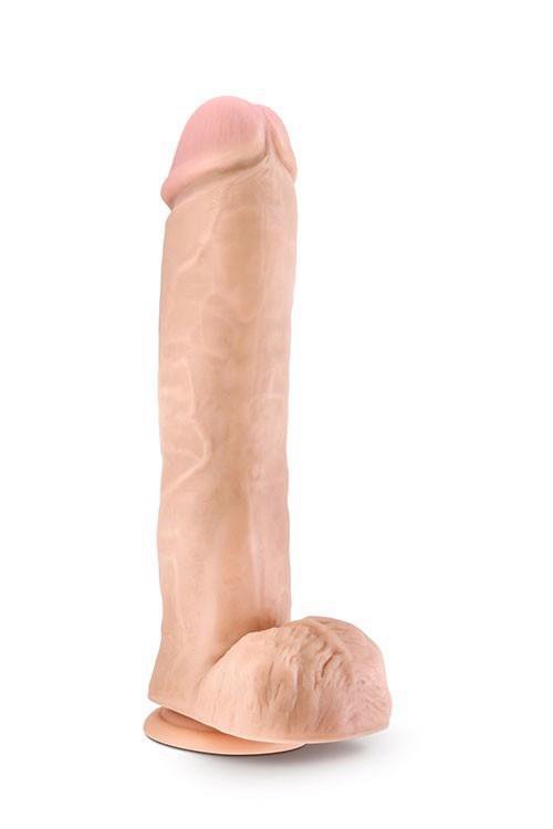 Duże realistyczne dildo penis z jądrami na przyssawce 29 cm