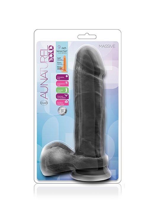 Murzyńskie realistyczne dildo penis na przyssawce 23 cm
