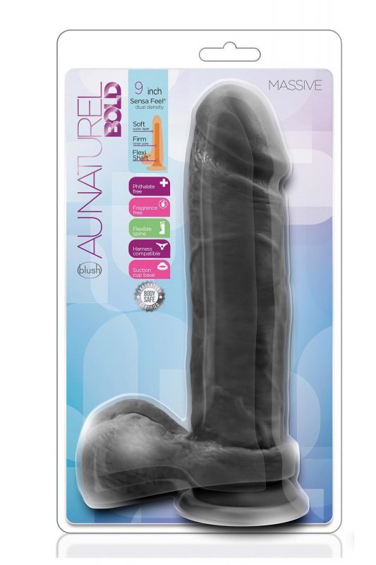 Murzyńskie realistyczne dildo penis na przyssawce 23 cm
