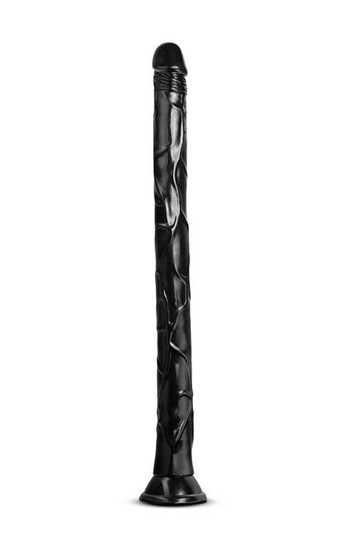 Jet black mamba 19inch long dildo black