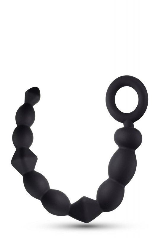 Anal adventures platinum silicone beginner anal beads black