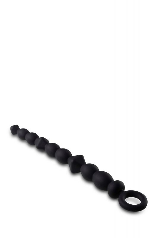 Anal adventures platinum silicone beginner anal beads black