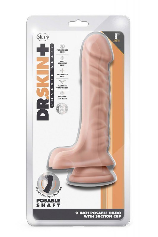 Prawdziwy penis dildo na przyssawce HQ 23 cm