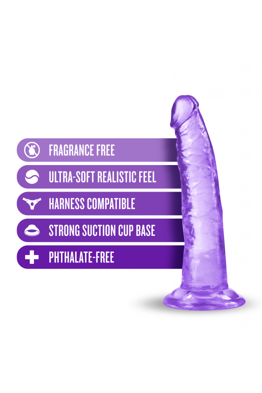Penis bez jąder dildo żelowe na przyssawce  19 cm