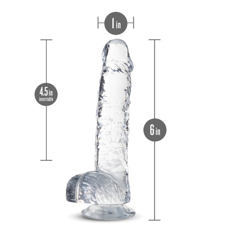 Naturally yours  6&quot; crystalline dildo  diamond