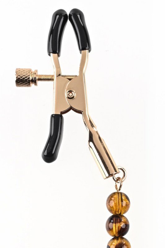 Sportsheets Amber beaded nipple clamps