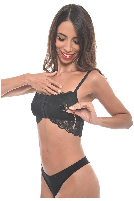 Sportsheets Amber beaded nipple clamps