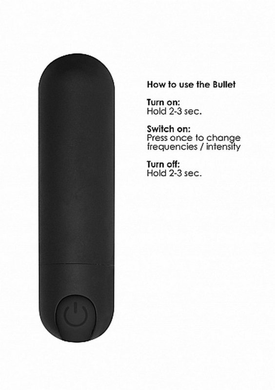 10 speed rechargeable bullet - black