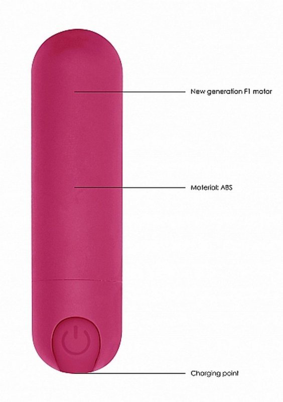 10 speed rechargeable bullet - pink