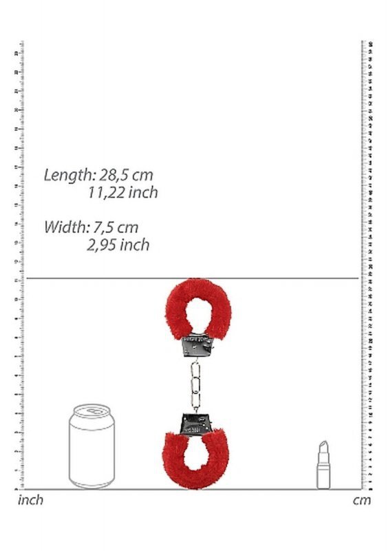 Beginner&quot;s Handcuffs Furry - red