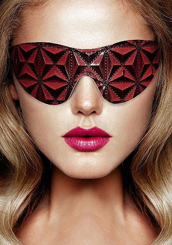 Luxury eye mask - burgundy