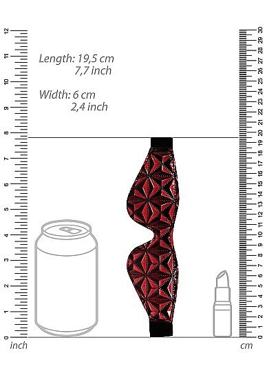 Luxury eye mask - burgundy