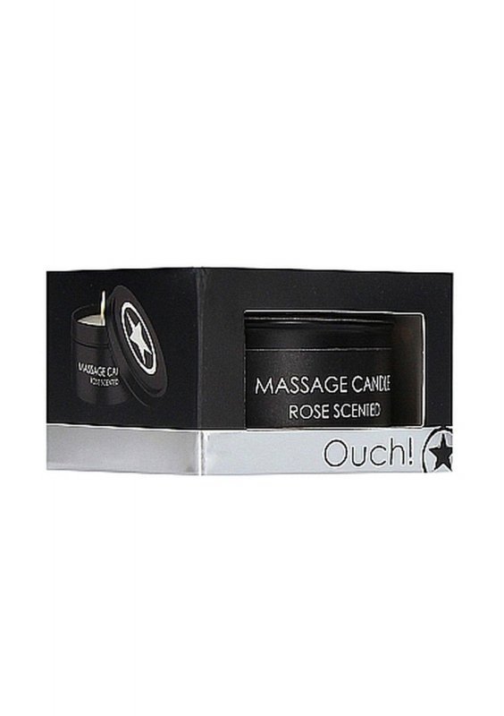 Różana świeca do masażu erotycznego 130 g